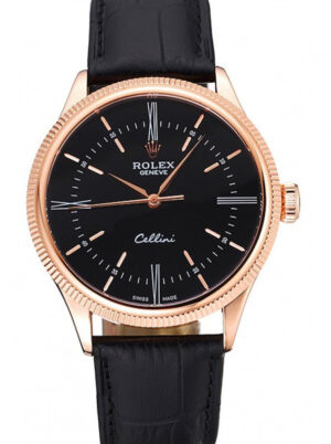 Rolex Cellini 39mm Black Dial 622656