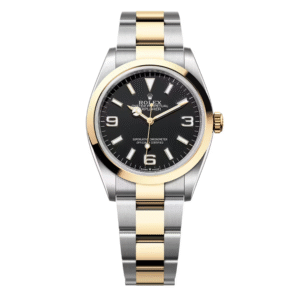 Rolex Explorer 36mm Oyster Oystersteel Yellow Gold Reference 124273