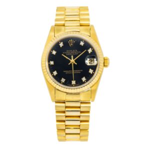 [Superclone] Rolex Datejust 31mm Black Dial Fluted Jubilee All Gold