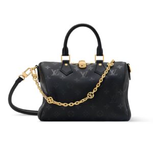 Louis Vuitton Speedy Bandoulière 25cm/9.8in Black Calf M26486