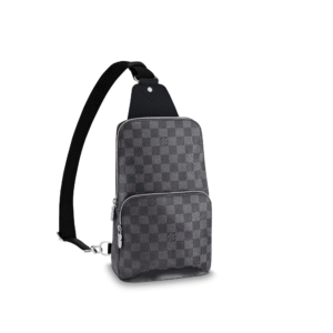 Louis Vuitton Avenue Slingbag Damier Infini Onyx Silver 31Cm N40097 Bag For Men, Designer Handbags, luxury bags