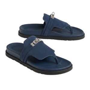 Hermes Empire Sandal Blue Color Goatskin H231071Z
