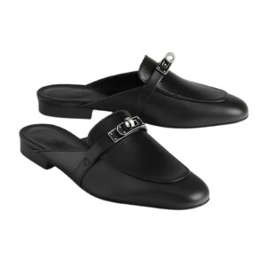 Hermes Oz Mule Noir Color Goatskin H251051Z